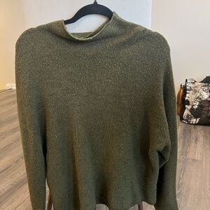 Leith Forest Green Cowl Neck Sweater